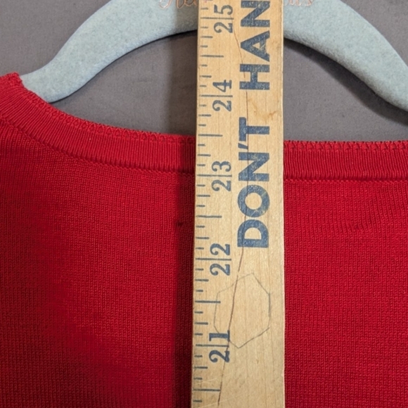 Pendleton 1X red cardigan 72% silk & 28% nylon in excellent condition - Picture 8 of 8